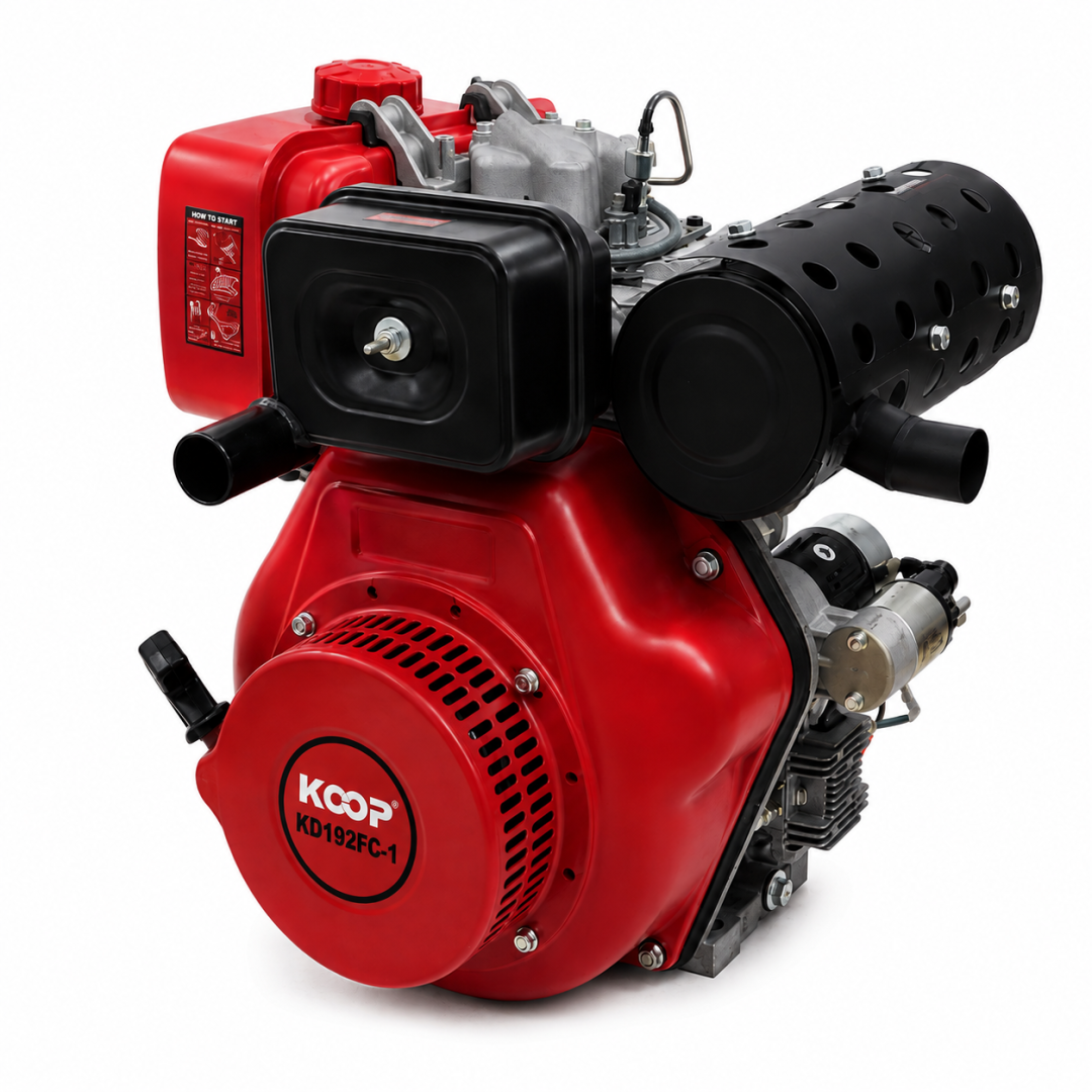 KOOP KD192FC-1 Tek Silindirli Dizel Motor 7kW (499 cc / Hava Soğutmalı)